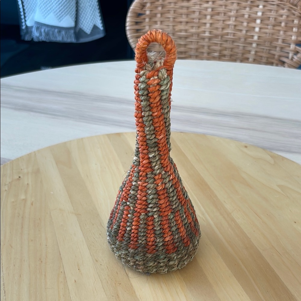 Hand made vintage woven musical toy from Tanzania.
